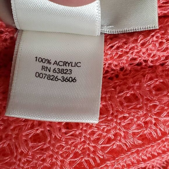 CJ Banks X/1x Plus  Pink Open Front Cardigan - Picture 8 of 9